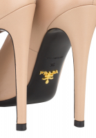 Prada Beige High-Heleed Pums