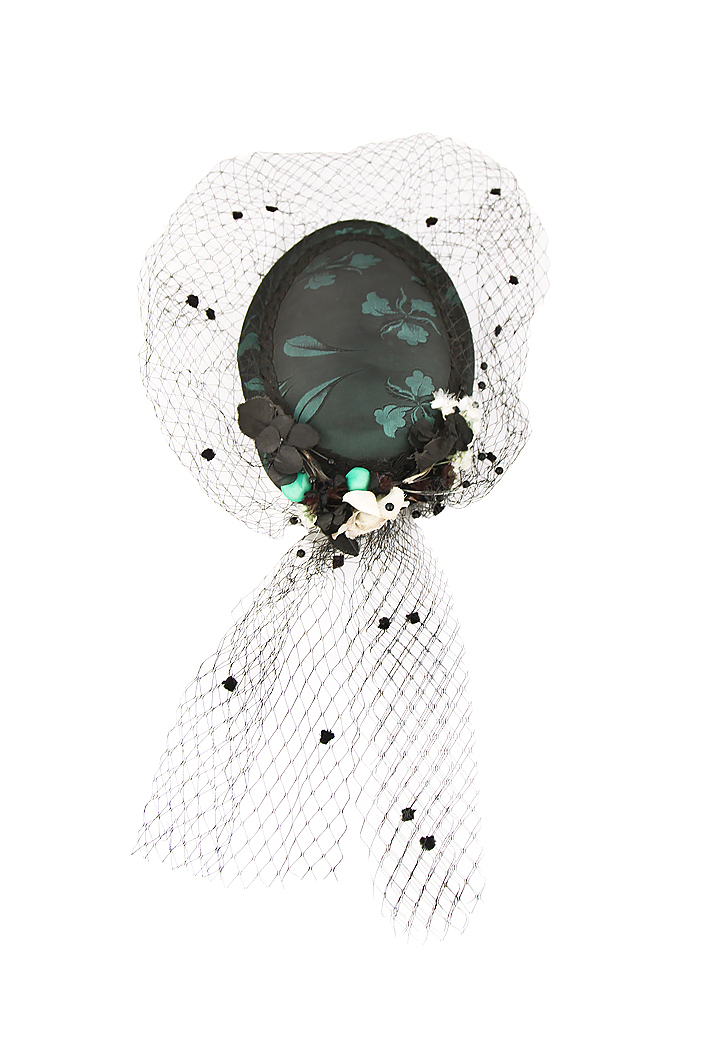 Veil and Flowers Hat