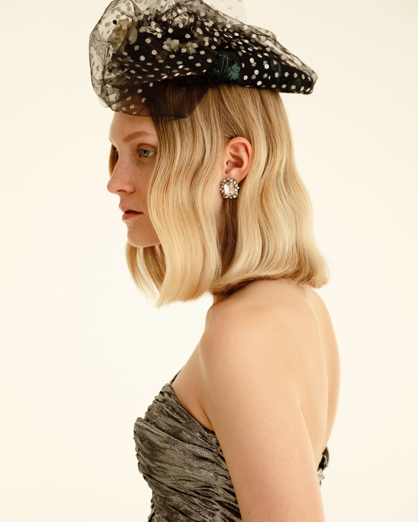 Veil and Flowers Hat