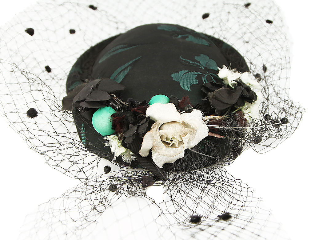 Veil and Flowers Hat