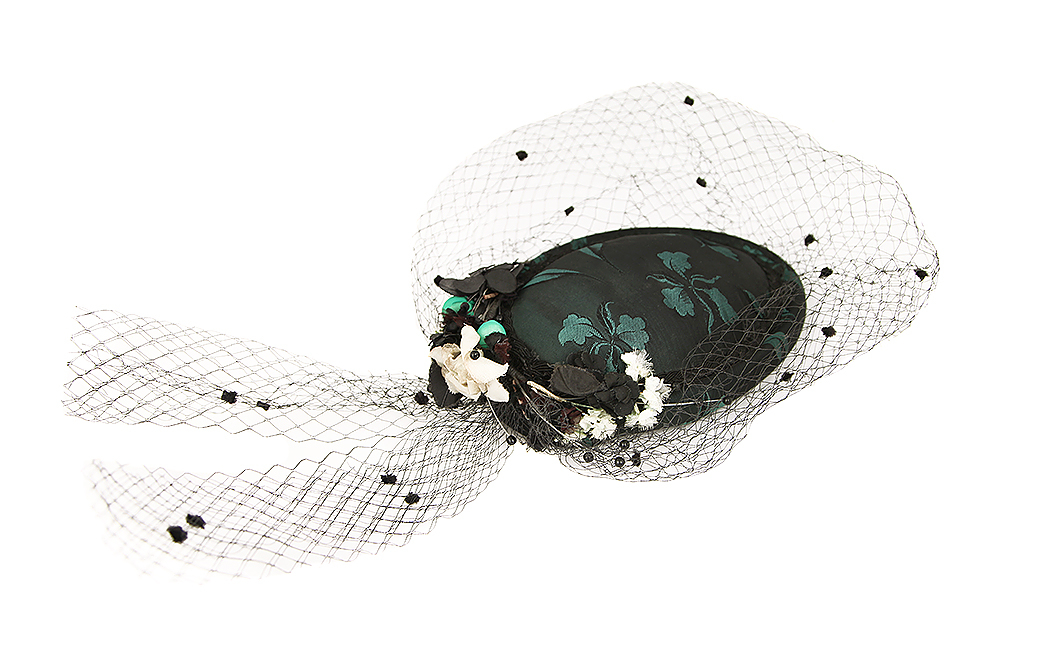 Veil and Flowers Hat