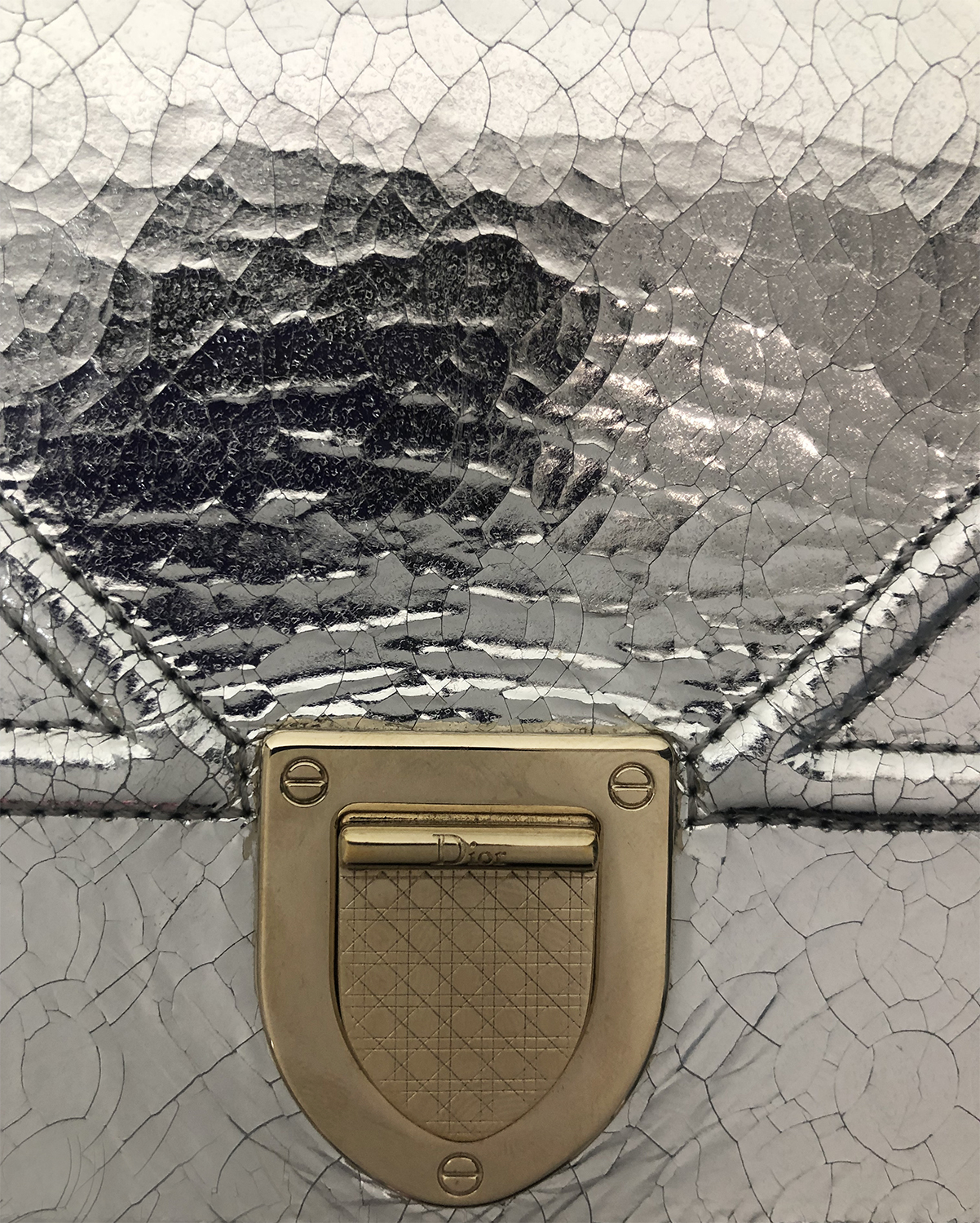 Christian Dior Diorama Silver Bag