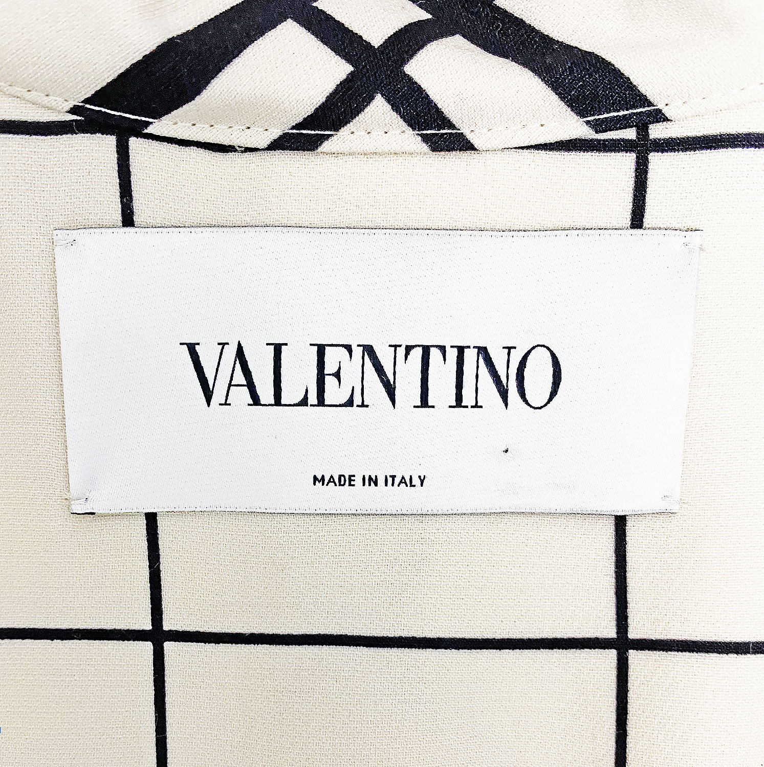 Valentino Checkered Cape