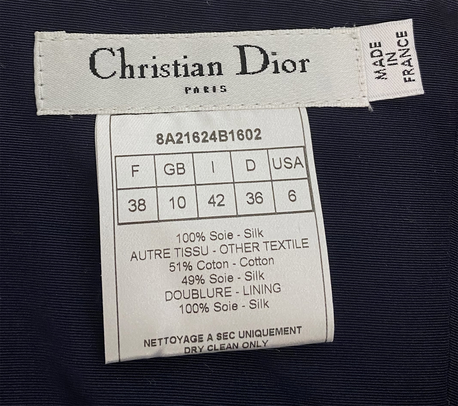 Christian Dior Blue Dress