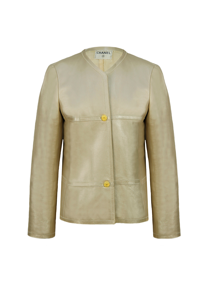 Chanel Golden Leather Jacket
