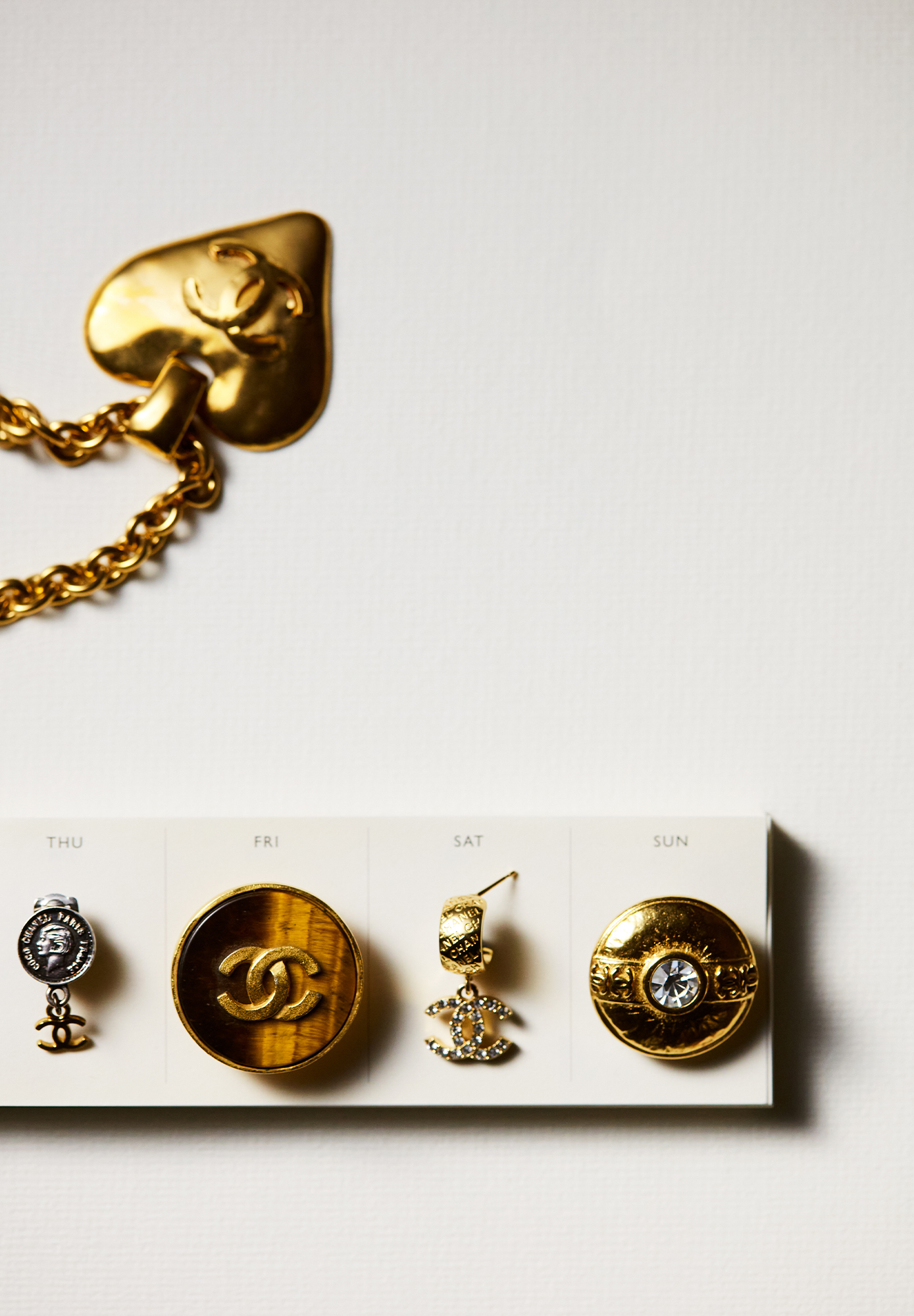 Chanel Large Logo Clip-on Earrings