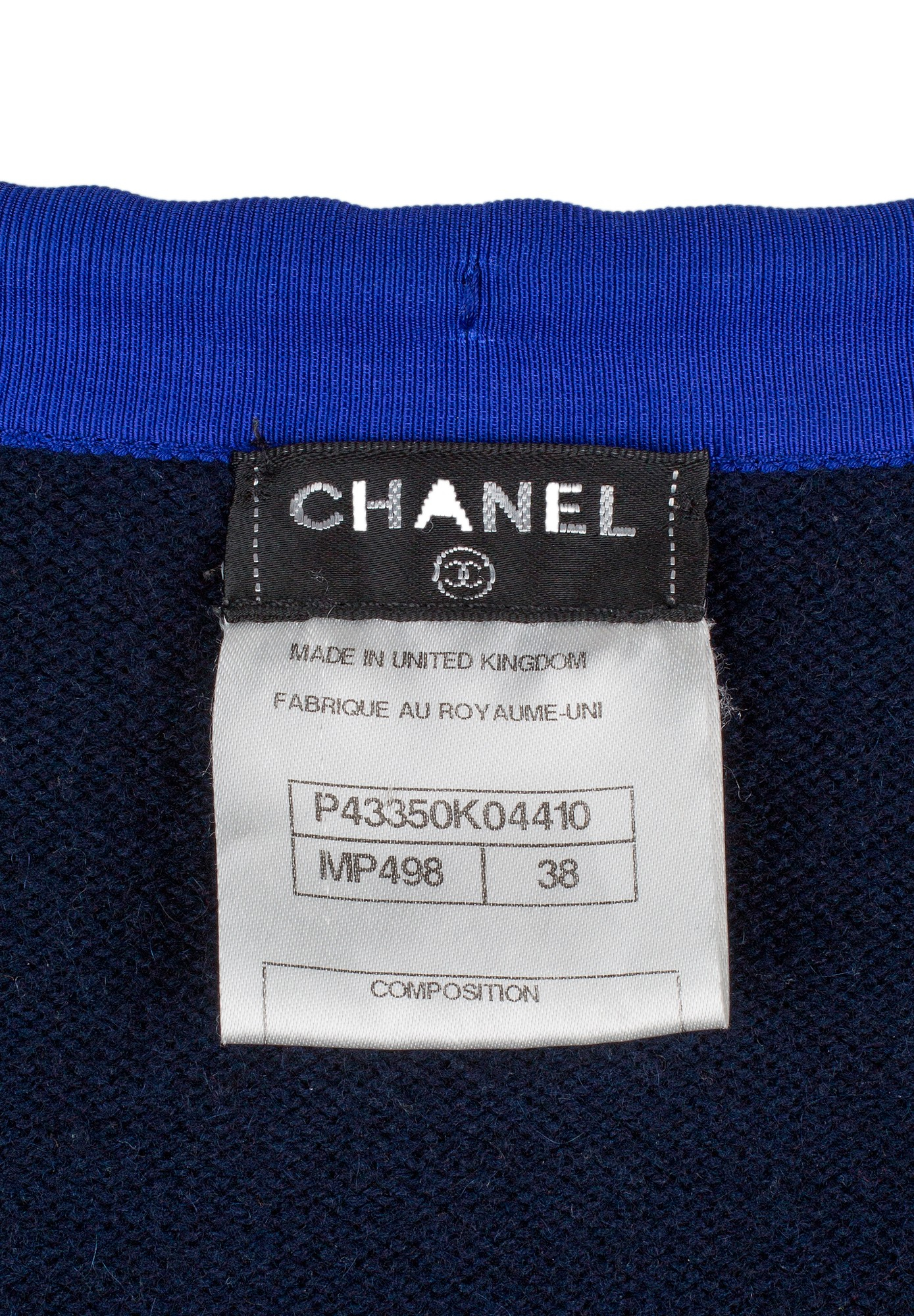 Chanel Blue Cashmere Cardigan