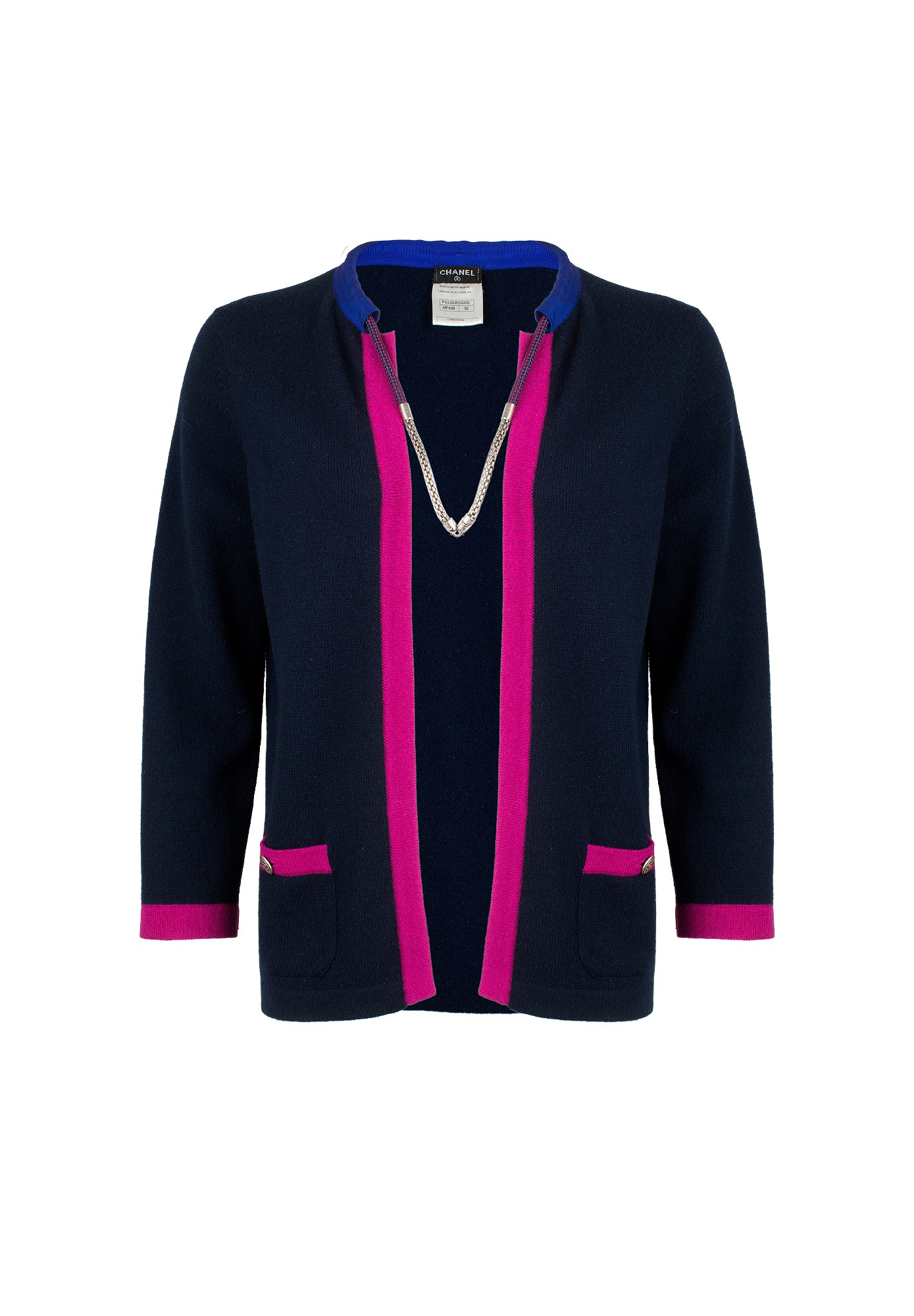 Chanel Blue Cashmere Cardigan