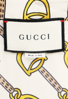 Gucci Silk Dress With Stirrup Print