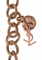 Yves Saint Laurent Chain Necklace With Logo Pendant