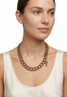 Yves Saint Laurent Chain Necklace With Logo Pendant