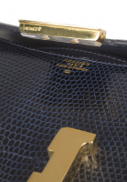 Vintage Hermès Constance 18 Mini Bleu Marine Lizard Bag