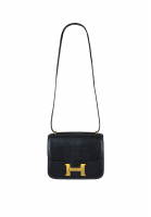 Vintage Hermès Constance 18 Mini Bleu Marine Lizard Bag