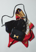 Vintage Hermès Constance 18 Mini Bleu Marine Lizard Bag