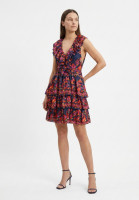 Christian Dior Silk Dress with Ruffles