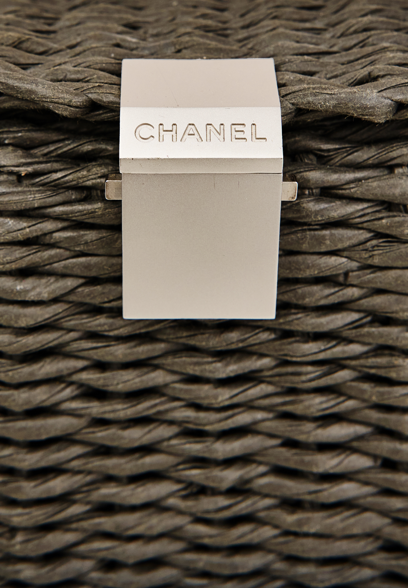 Chanel Grey Woven Bag