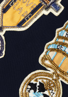 Valentino Navy Blue Jacket with Applique