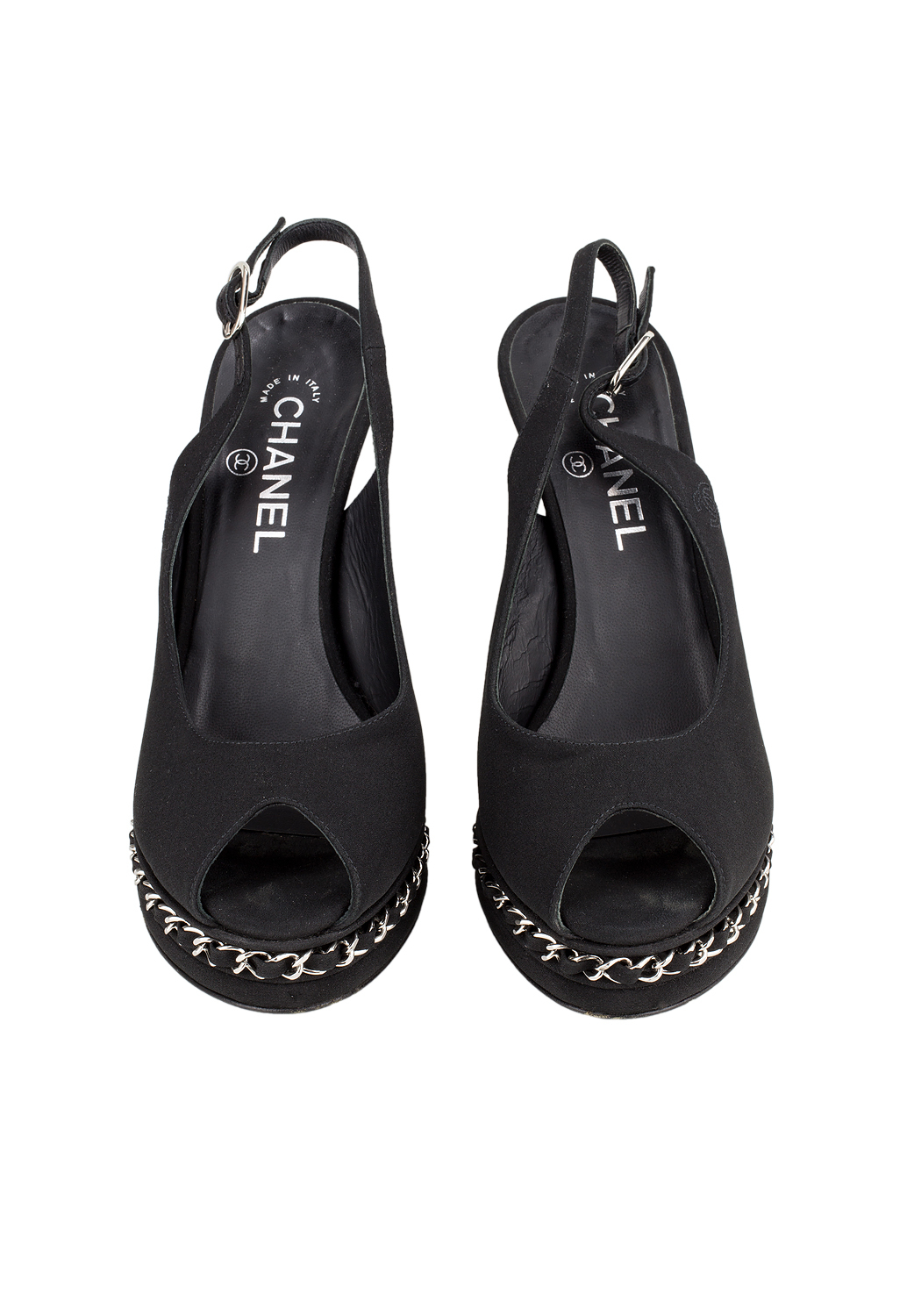 Chanel Platform Heel Black Shoes
