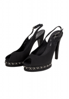 Chanel Platform Heel Black Shoes