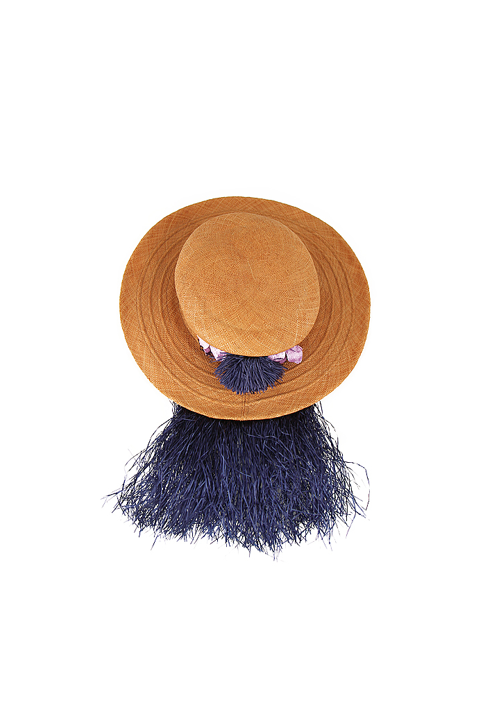 Fringe Small Straw Hat