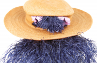 Fringe Small Straw Hat