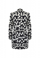 Saint Laurent Black and White Print Dress