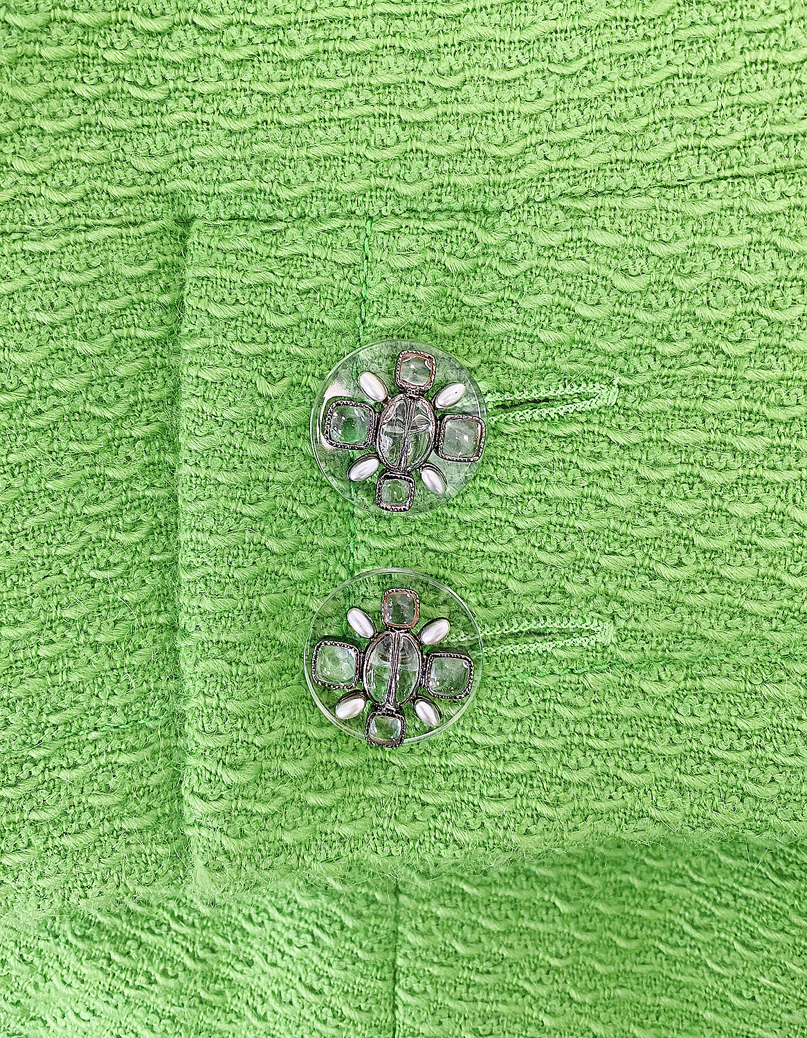 Chanel Green Wool Coat