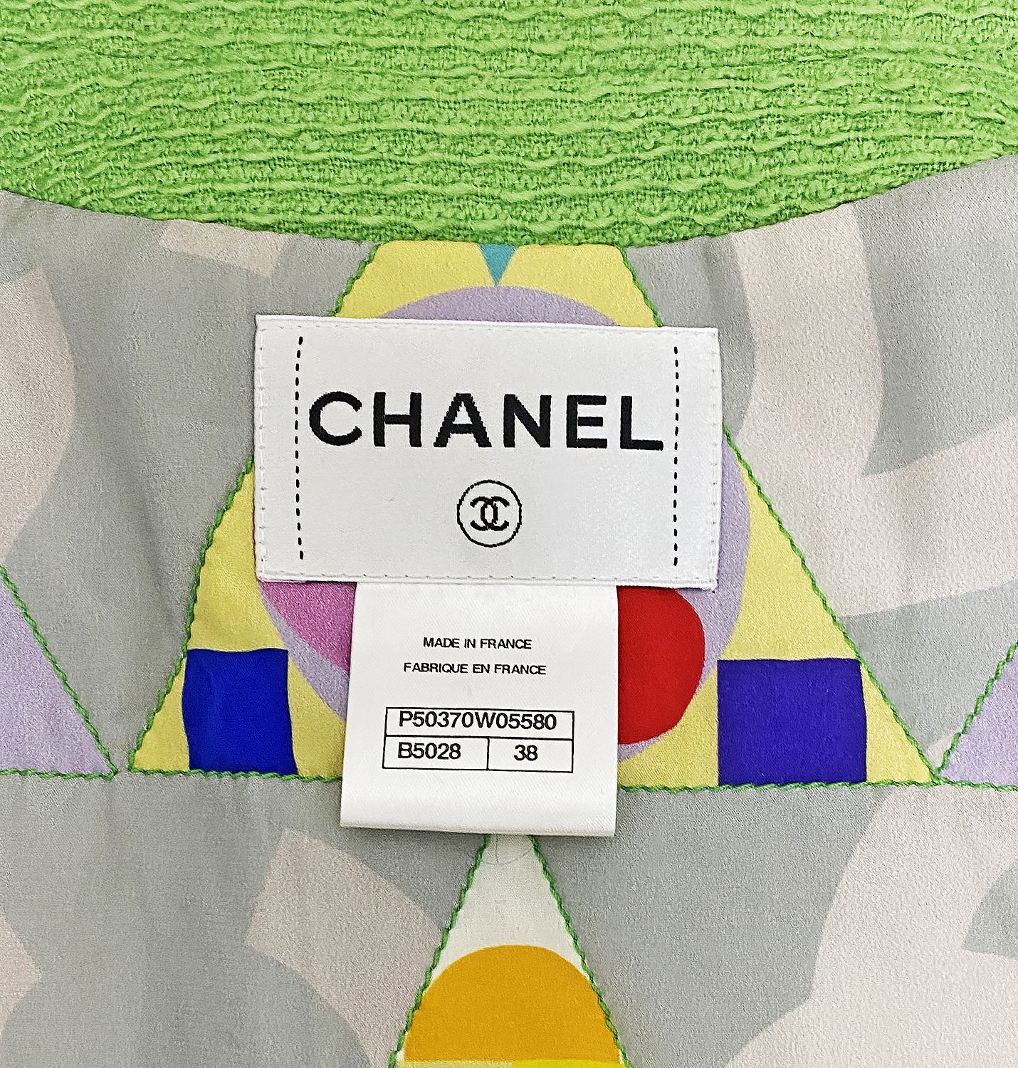 Chanel Green Wool Coat