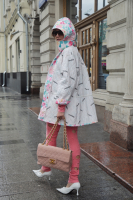 Chanel Flower Print Quilted Coat