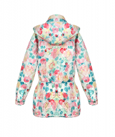 Chanel Flower Print Quilted Coat