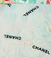 Chanel Flower Print Quilted Coat