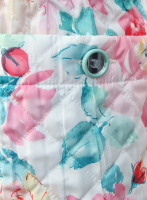 Chanel Flower Print Quilted Coat