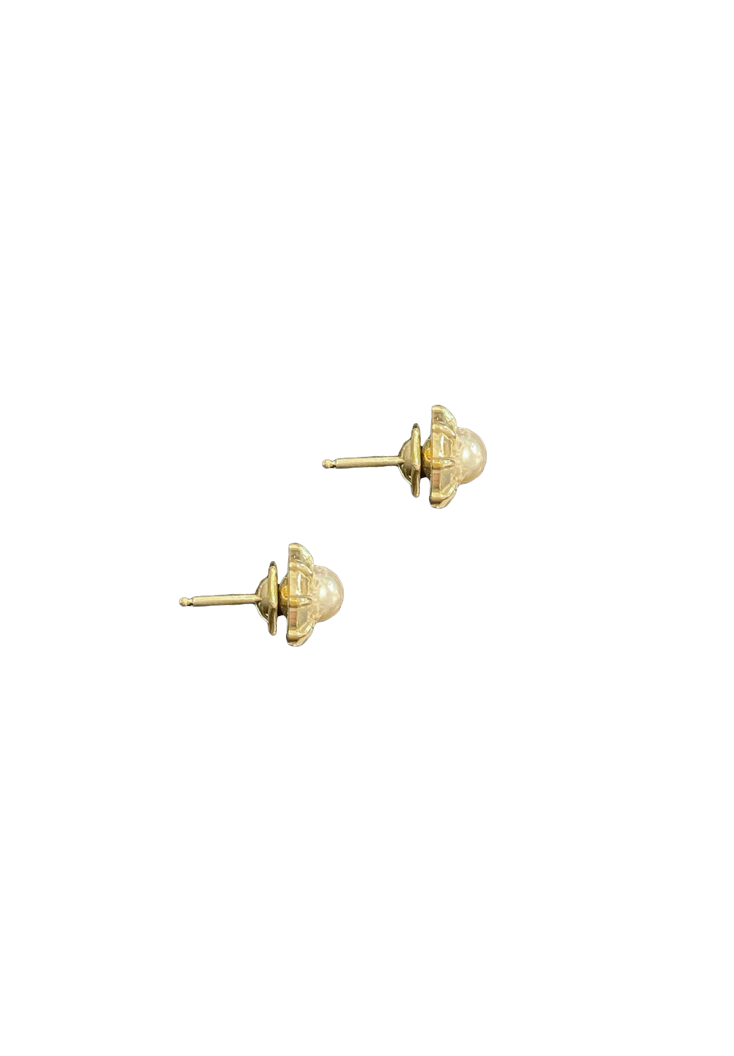 Vintage Pearl Earrings with Gold and Silver Plating main image 0