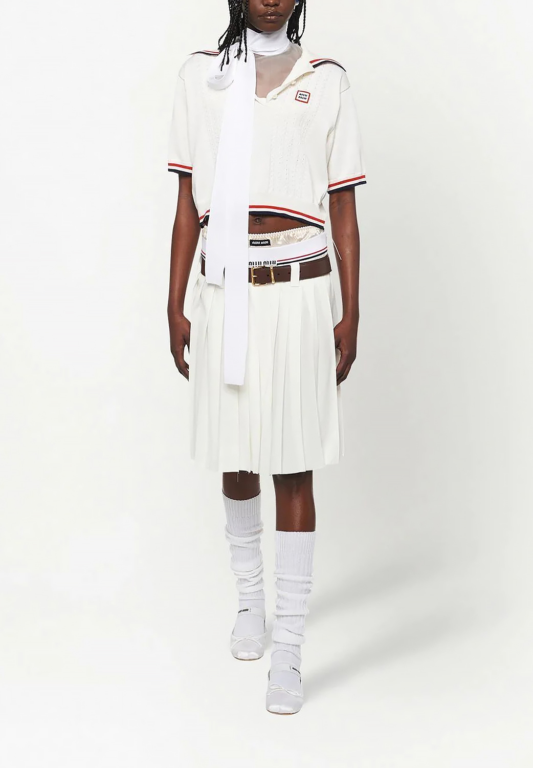 Miu Miu White Skirt 