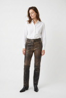 Christian Dior Brown Leather Pants