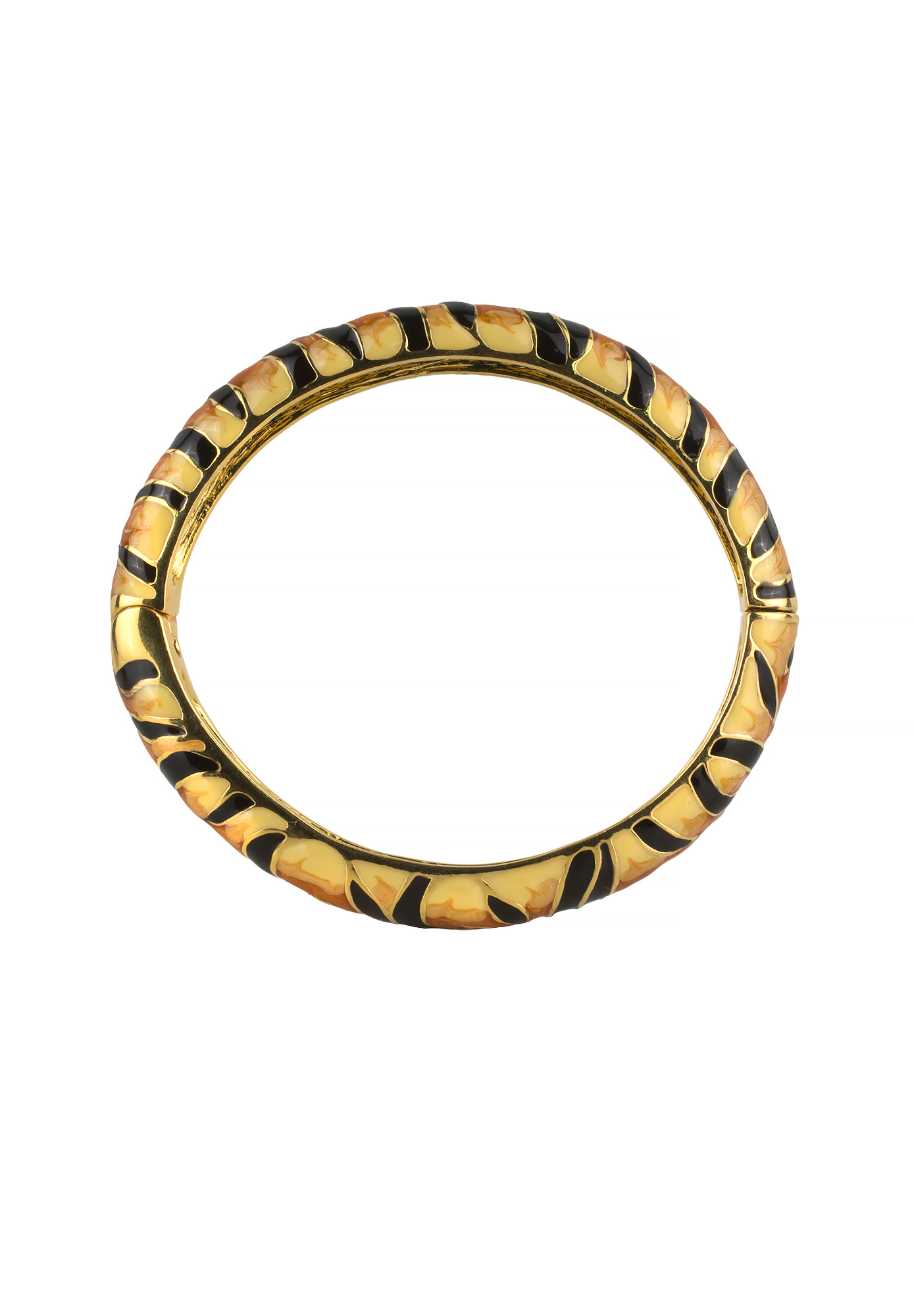 Kenneth Jay Lane Tiger Striped Cuff Bracelet