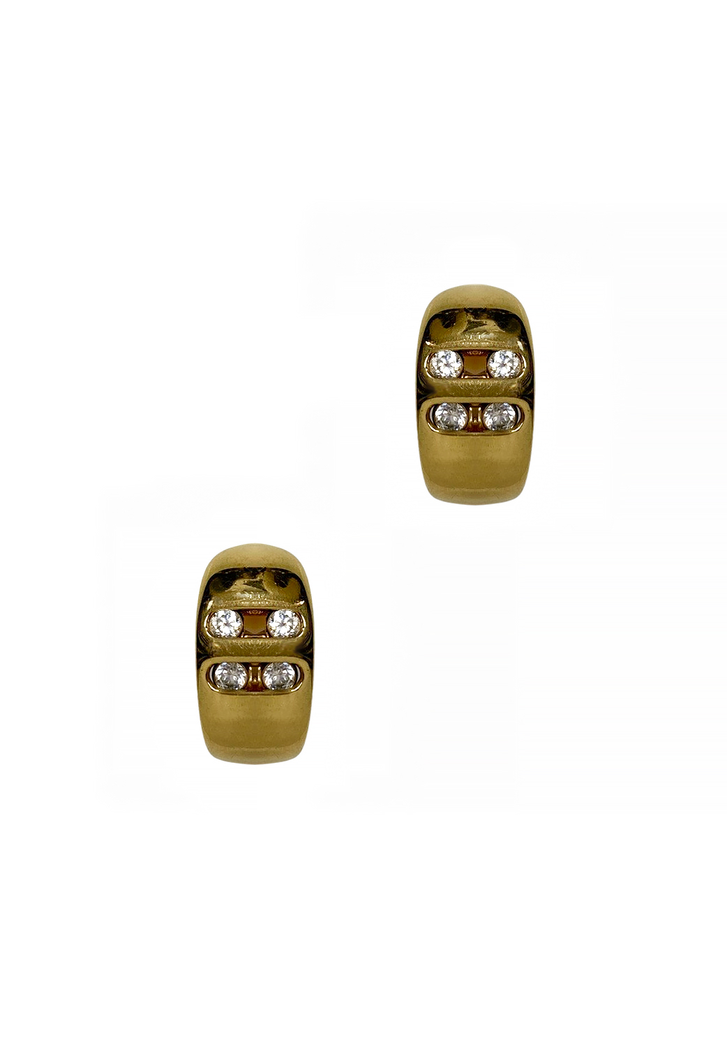 Vintage JP Crystals Clip-on Earrings 