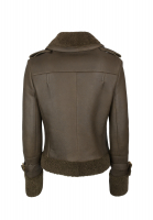 Brown Christian Dior Shearling Jacket