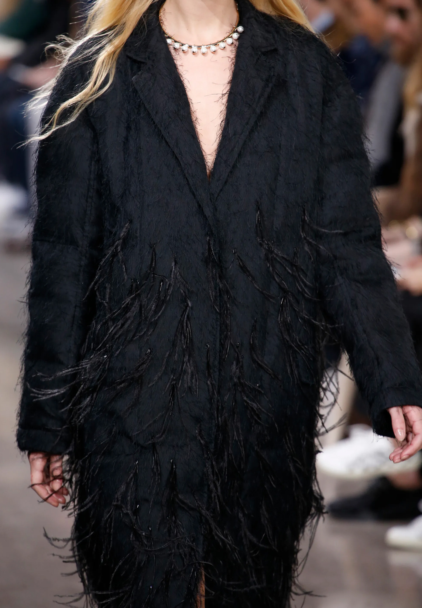 Jason Wu Down Coat With Ostrich Feathers