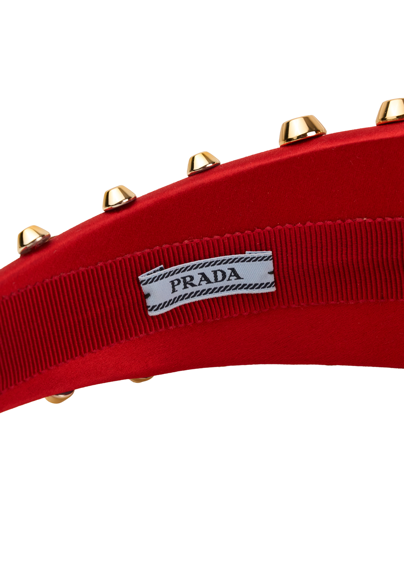 Prada Red Oversized Headband
