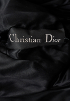Christian Dior Leather Coat With Fur Trim