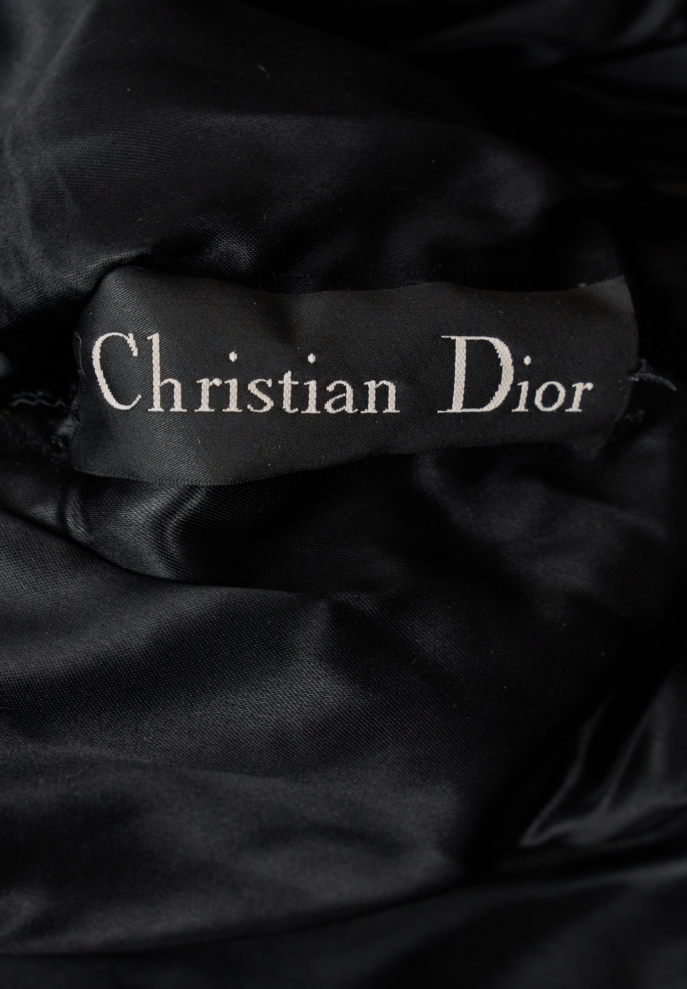 Christian Dior Leather Coat With Fur Trim