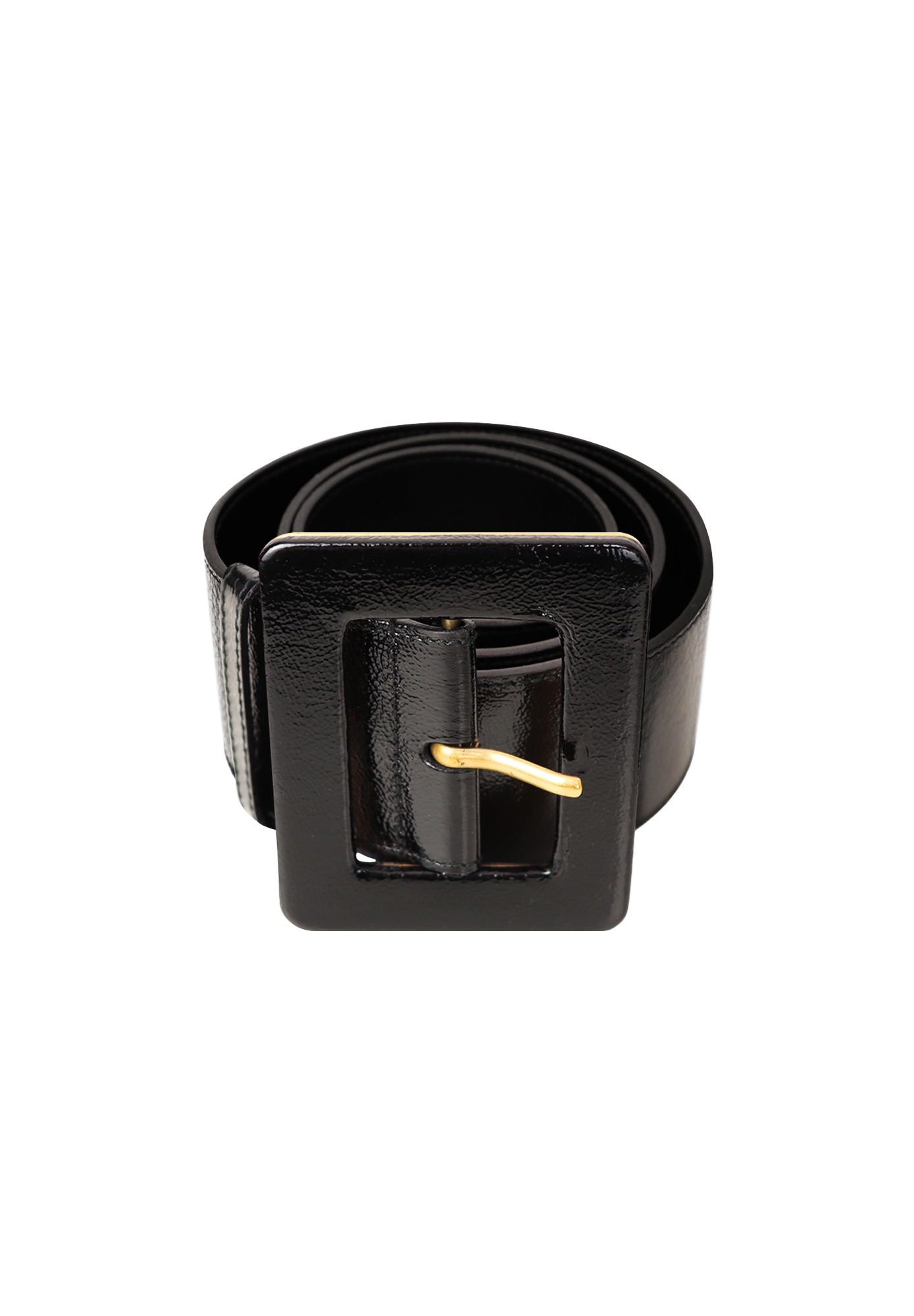 Yves Saint Laurent Black Leather Belt