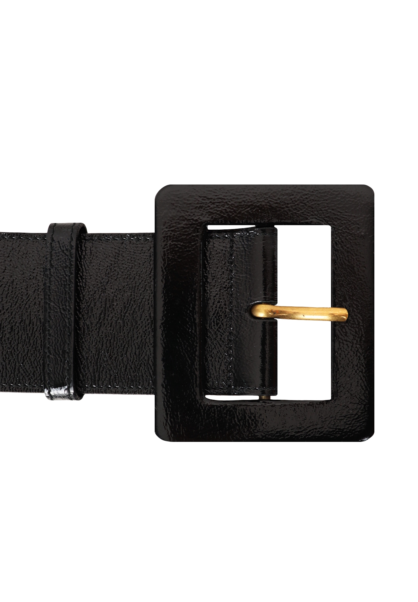 Yves Saint Laurent Black Leather Belt