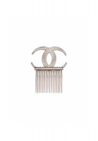 Chanel Crystal Crescent Moon Hair Pin