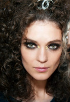 Chanel Crystal Crescent Moon Hair Pin
