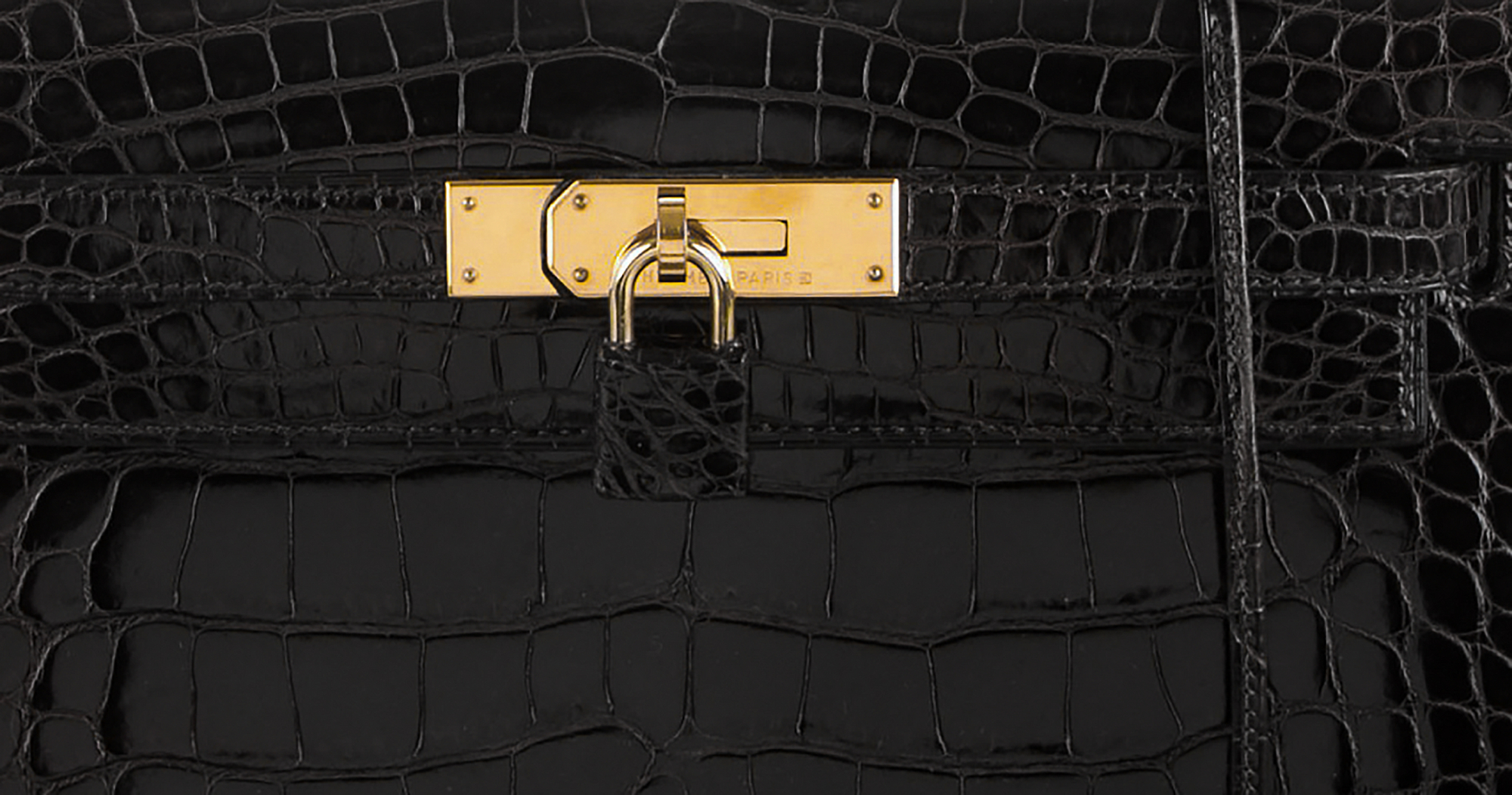 Hermès Kelly 28 Noir Niloticus Bag