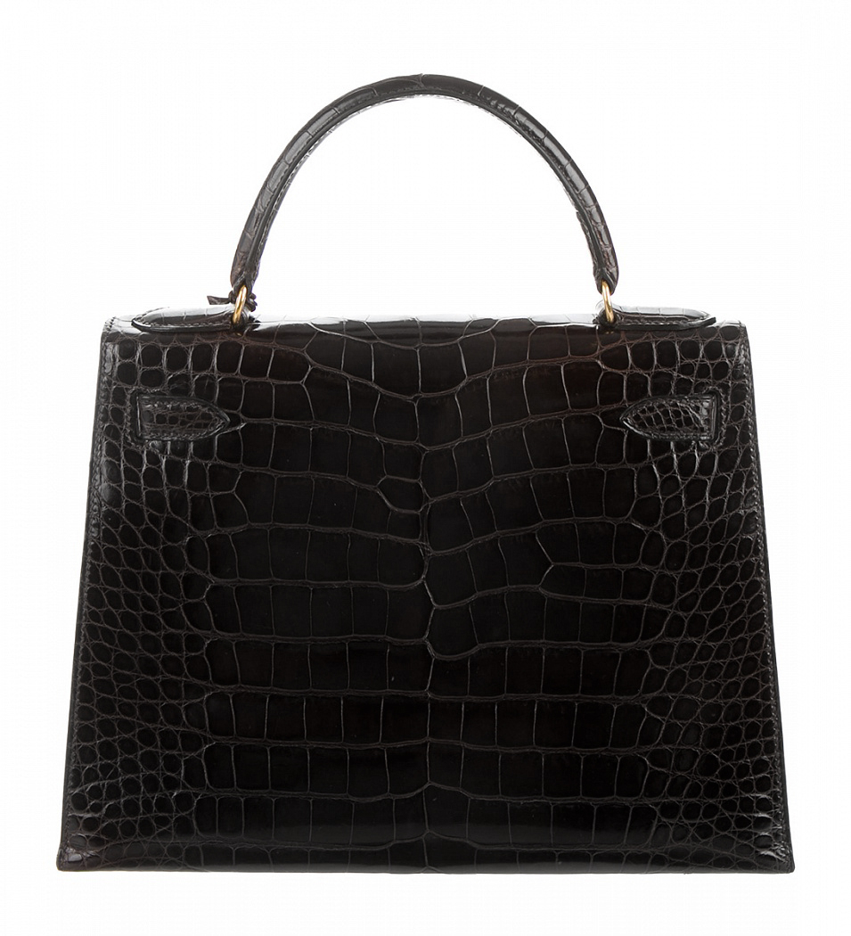 Hermès Kelly 28 Noir Niloticus Bag