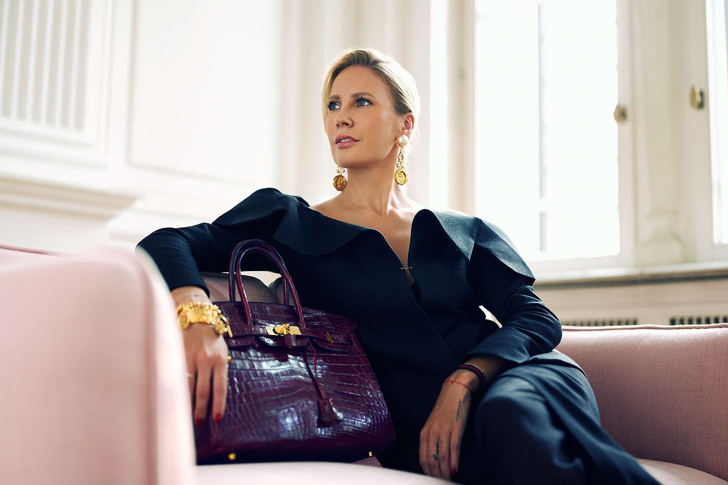 Hermès Birkin 35 Bourgogne Porosus Crocodile Bag