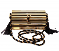 Yves Saint Laurent Golden Clutch with Tassels